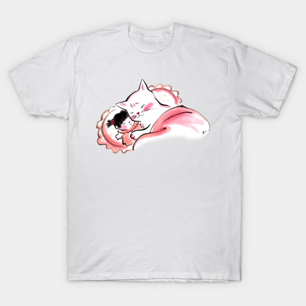 Dream together doll cat T-Shirt by juliewu